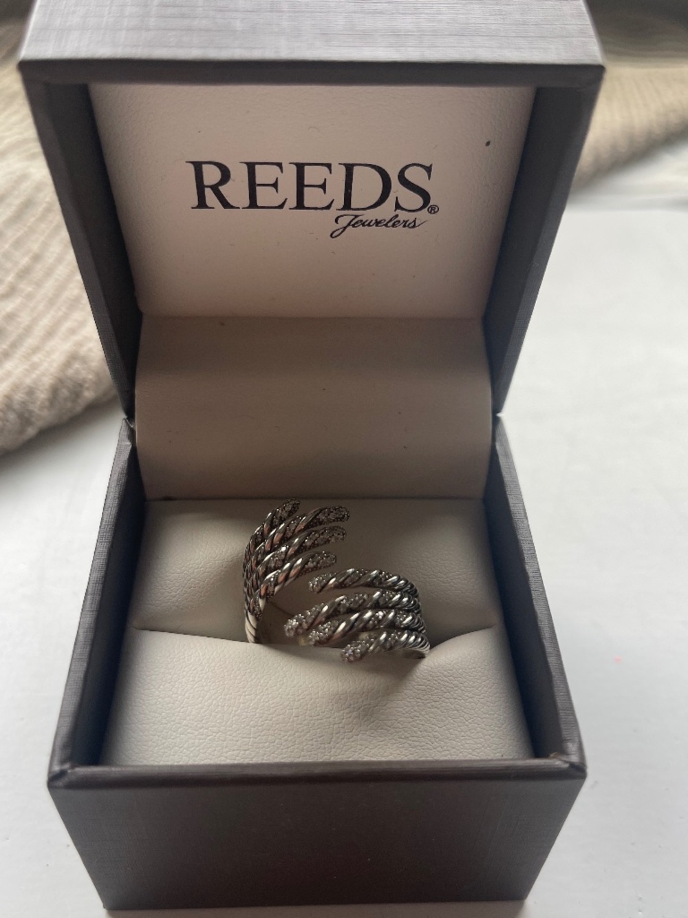 David Yurman Willow Diamond Ring